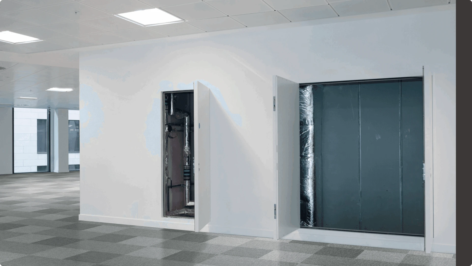 Riser Doors Fire Rated, Smoke and Acoustic Tested